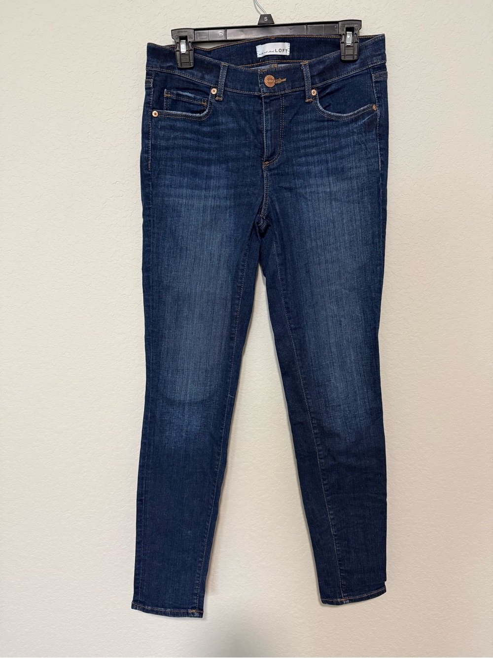 LOFT Dark Indigo Skinny Jeans